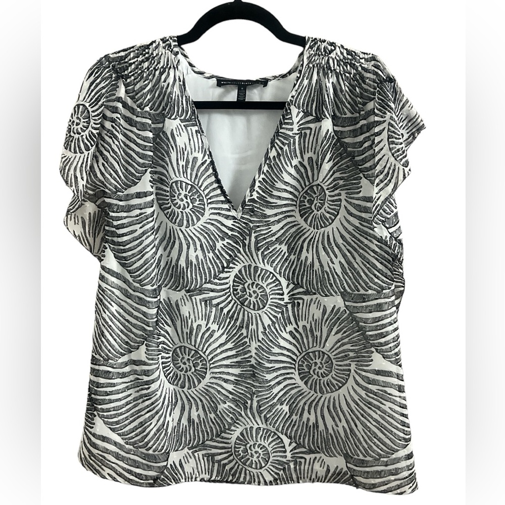 White House Black Market ammonite blouse